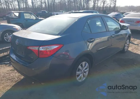 2016 Toyota Corolla Le z USA, uszkodzony, nr VIN 2T1BURHEXGC632182